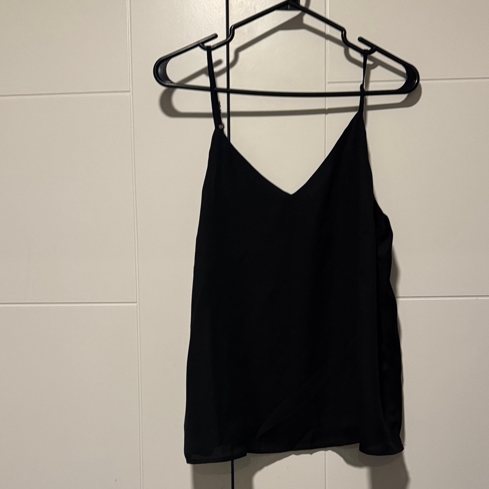 Suzy shier - Chic Black chiffon Camisole Top